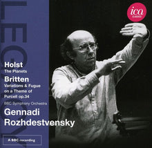 the album cover for Gennady Rozhdestvensky - Legacy: Holst & Britten & Rozhdestvensky