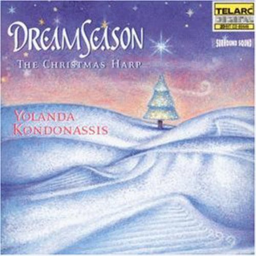 the album cover for Yolanda Kondonassis - Dream Season: The Christmas Harp