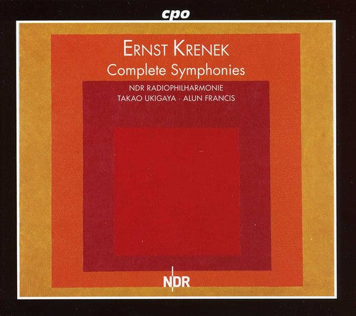 the album cover for Krenek / Nrd Radiophilharmonie Hannover / Francis - Complete Symphonies