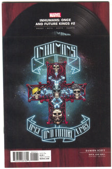 Inhumans Once And Future Kings 2 B Marvel 2017 NM 1:5 Damion Scott Rock N Roll Guns Roses Variant