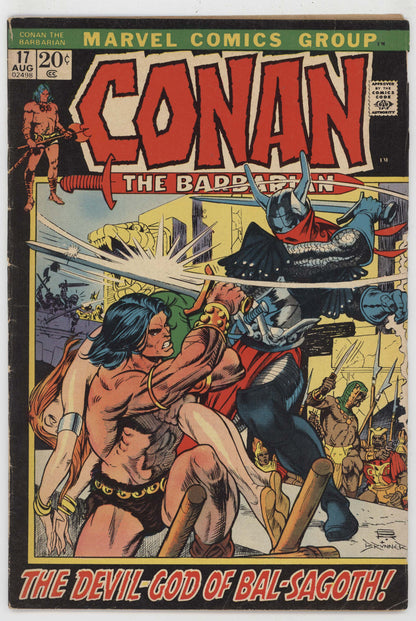 Conan The Barbarian 17 Marvel 1972 VG Gil Kane Bal Sagoth GGA