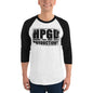 HORROR PAIN GORE DEATH PRODUCTIONS - HPGD Logo Raglan Baseball Shirt