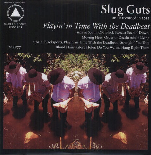 the album cover for Slug Guts - Playin' In Time With The Deadbeat