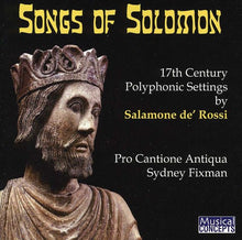 the album cover for Pro Cantione Antiqua - Songs of Solomon