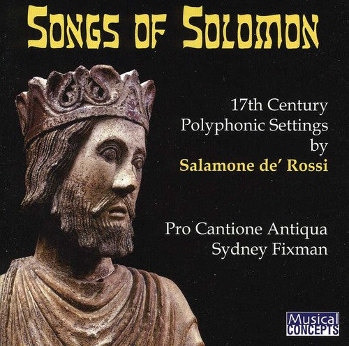 the album cover for Pro Cantione Antiqua - Songs of Solomon