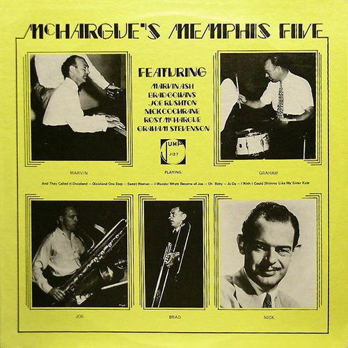 the album cover for Rosy McHargue - McHargue's Memphis Five