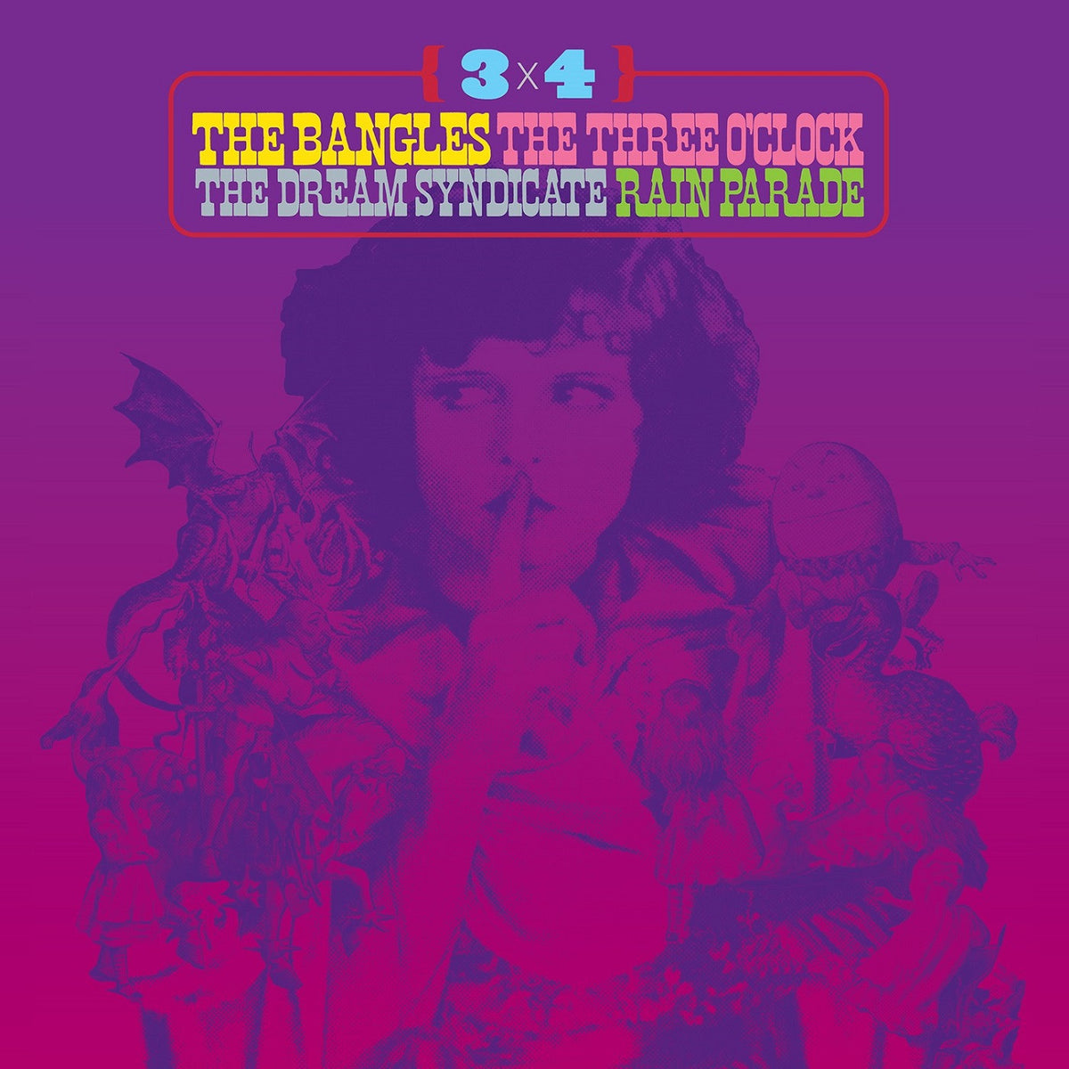 Various Artists - 3 x 4: The Bangles, The Three O'Clock, The Dream Syndicate, Rain Parade [CD]