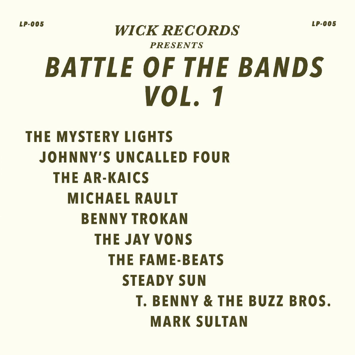 Wick Records Presents Battle of the Bands Vol. 1 (INDIE EXCLUSIVE) [Vinyl]
