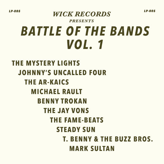 Wick Records Presents Battle of the Bands Vol. 1 (INDIE EXCLUSIVE) [Vinyl]