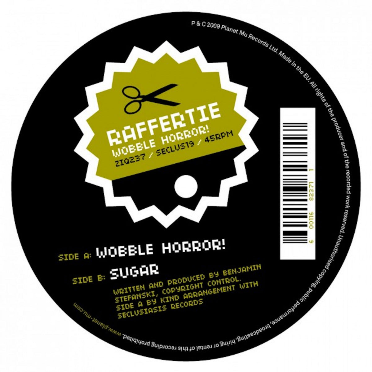 Raffertie - Wobble Horror! - 12" [Vinyl]