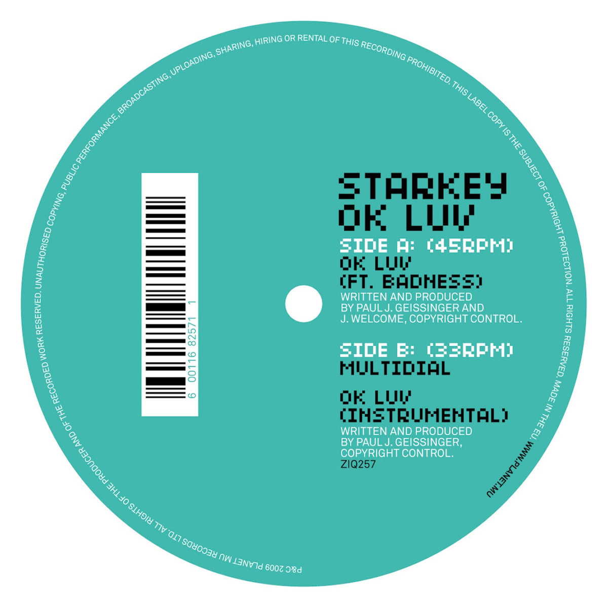 OK Luv - 12" [Vinyl]