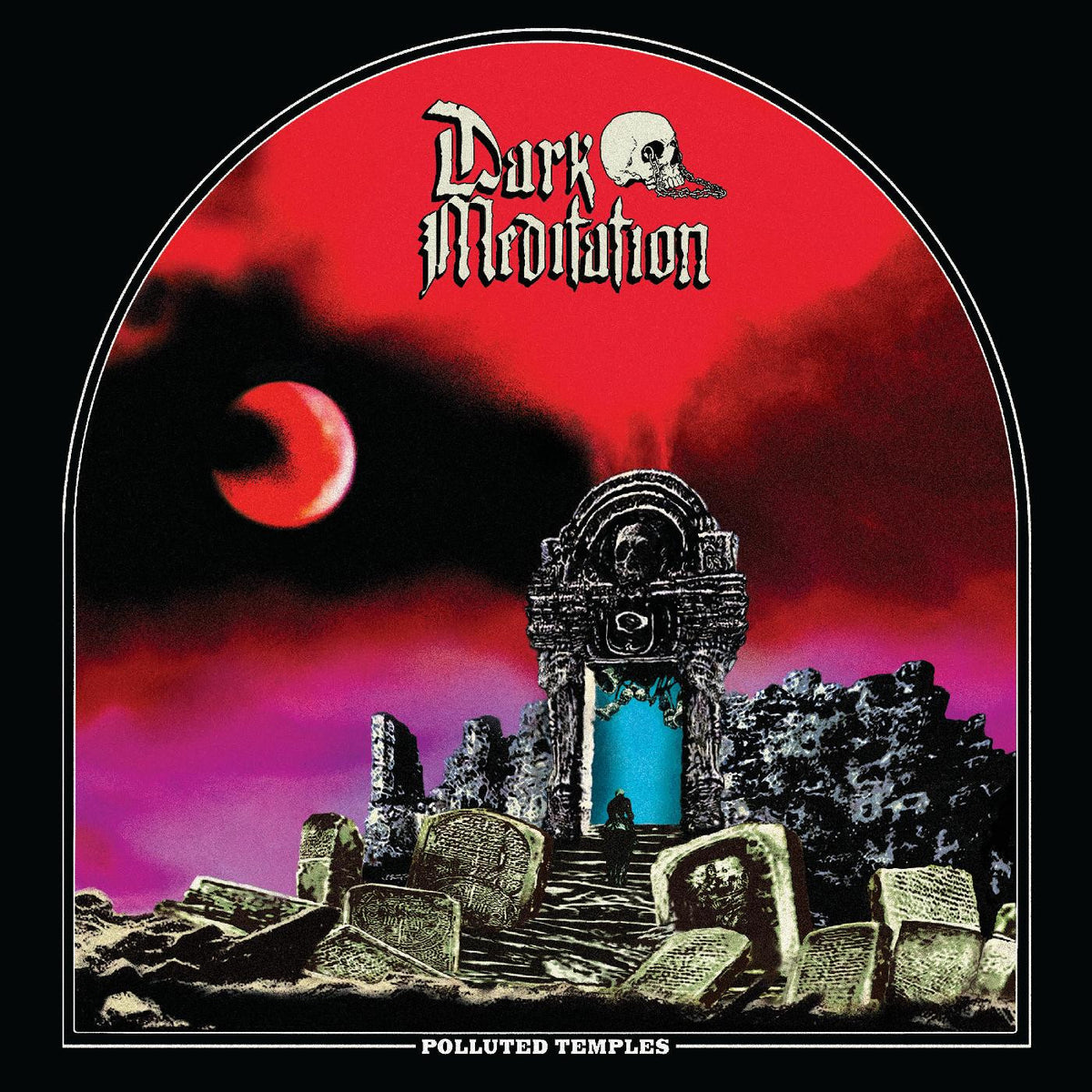 Polluted Temples (BLACK & WHITE VINYL) [Vinyl]