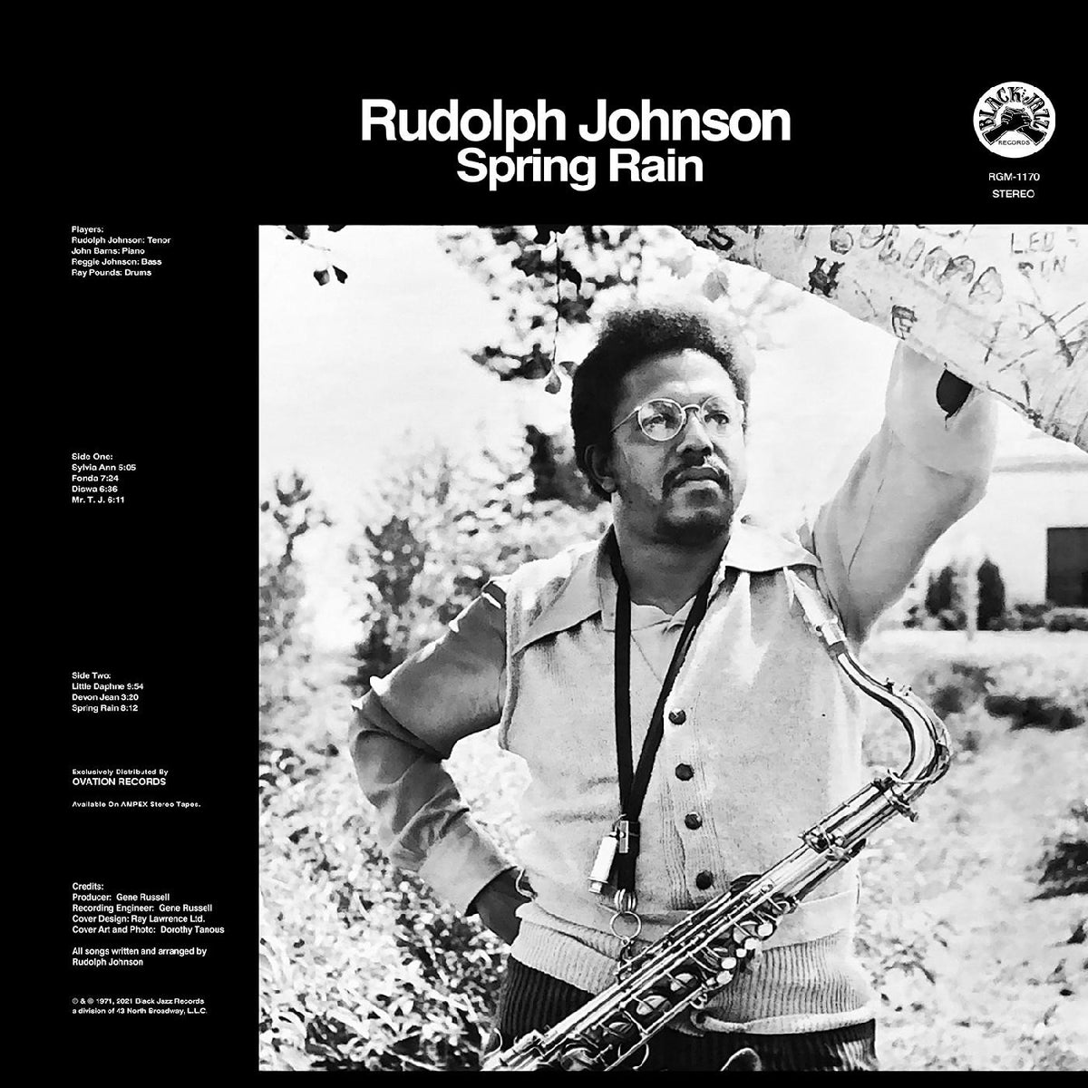 Rudolph Johnson - Spring Rain - REMASTERED (BLUE WITH BLACK SWIRL VINYL) [Vinyl]