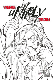 Vampirella Dracula Unholy #1 K 1:25 Rose Besch B&W Variant (12/15/2021) Dynamite