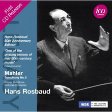 the album cover for Hans Rosbaud - Hans Rosbaud