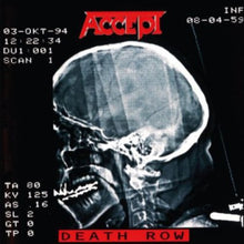 the album cover for Accept - Death Row [Import]
