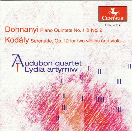 Audubon Quartet - Piano Quintets 1 & 2 / Serenade Op 12 Music CD
