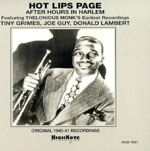 the album cover for Hot Lips Page - After Hours at Minton's
