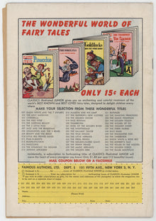Classics Illustrated Junior 548 Gilberton 1958 FR Magic Pitcher HRN 545