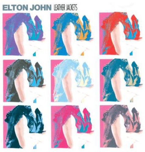 the album cover for Elton John - Leather Jackets