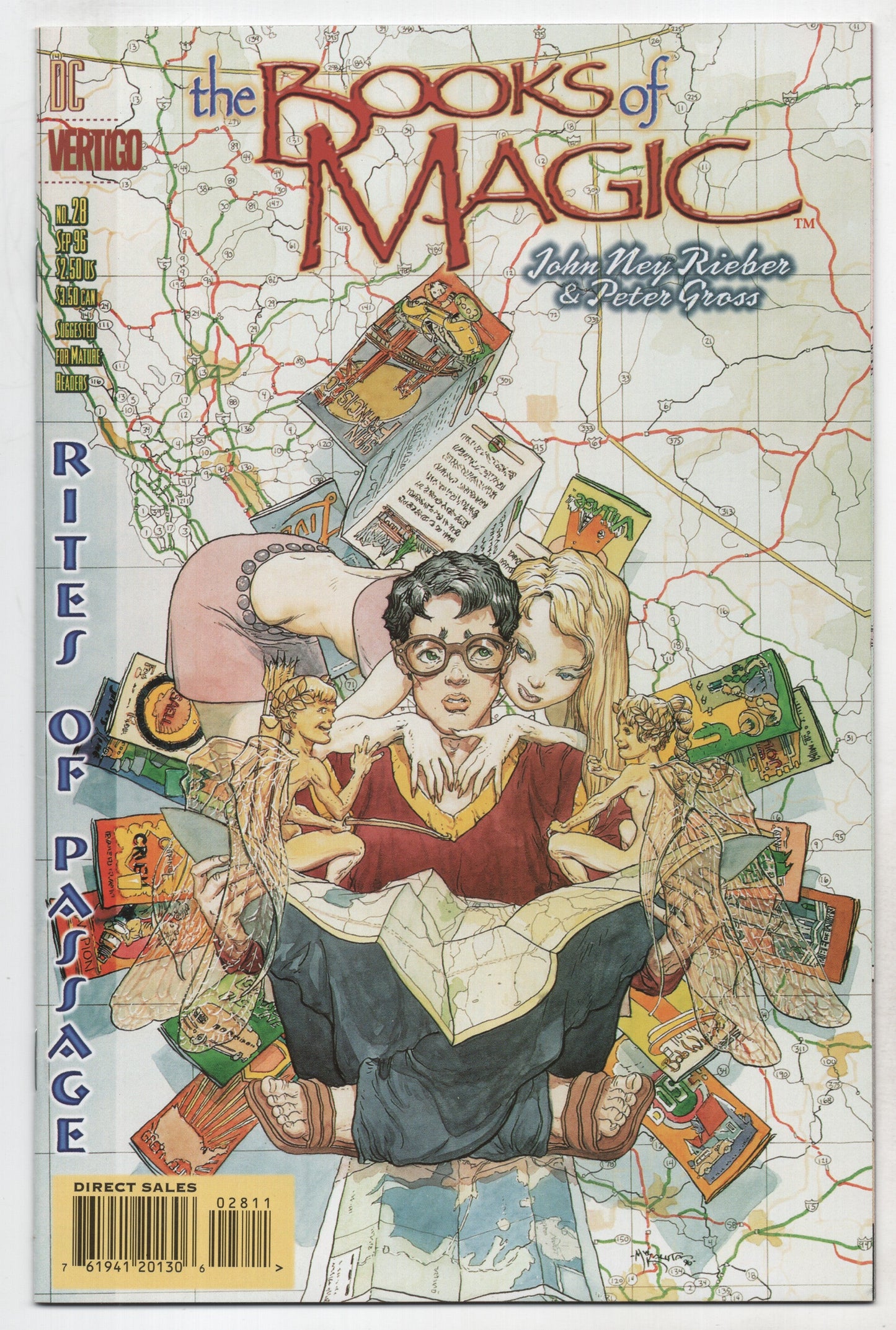 Books Of Magic 28 DC Vertigo 1996 NM Tim Hunter Mike Kulata