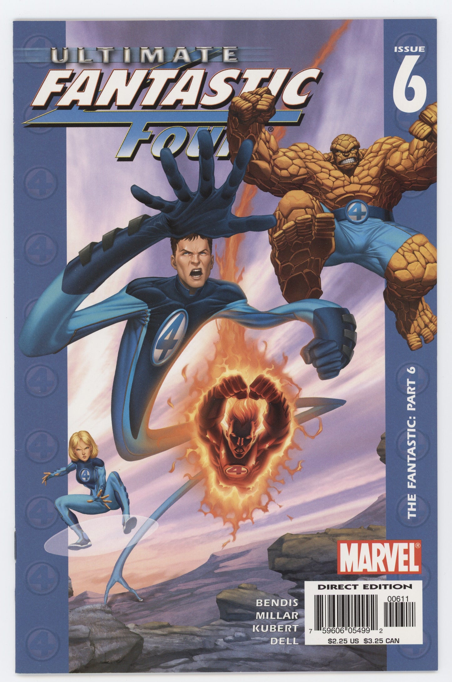 Ultimate Fantastic Four 6 Marvel 2004 NM Bryan Hitch Brian Michael Bendis