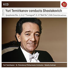 the album cover for Yuri Temirkanov - Yuri Temirkanov Conducts Shostakovitch [Box Set]