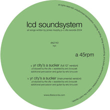 the album cover for LCD Soundsystem - Yr City's a Sucker