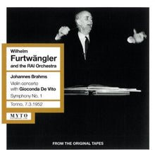 the album cover for Brahms / Wiener Philharmoniker / Furtwangler - Violin Concerto in D Major Op 77