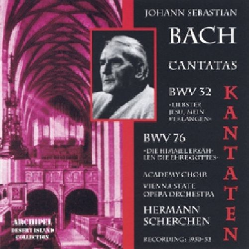 J Bach S / Scherchen - Kantaten BW 32 & BW 76 Liebste Music CD