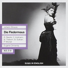the album cover for J Strauss / Kullman - Die Fledermaus (Sung in English)