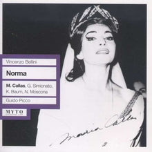 the album cover for Bellini / Callas - Norma: Callas-Simionato-Baum