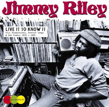 the album cover for Jimmy Riley - Live It to Know It
