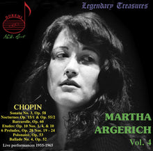 the album cover for Chopin / Martha Argerich - Martha Argerich 4