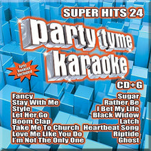 the album cover for Party Tyme Karaoke - Party Tyme Karaoke: Super Hits 24