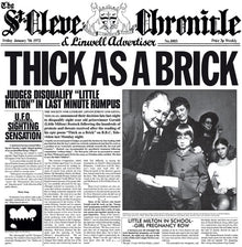 the album cover for Jethro Tull - Thick As a Brick