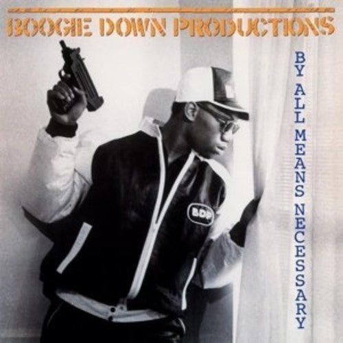 the album cover for Boogie Down Productions - By All Means Necessary