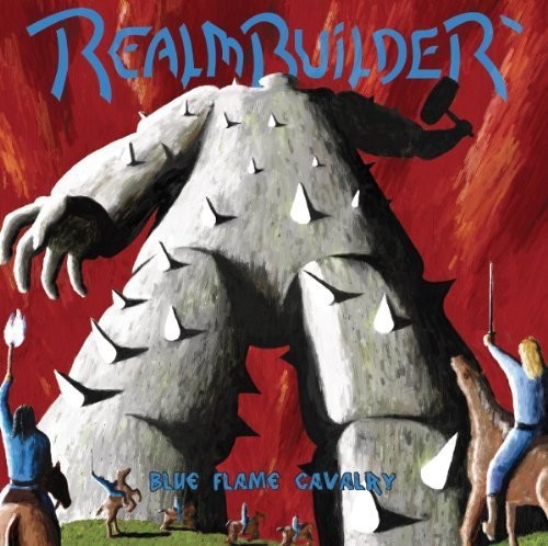 the album cover for Realmbuilder - Blue Flame Cavalry