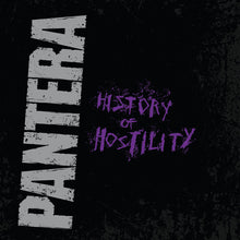 the album cover for Pantera - History of Hostility
