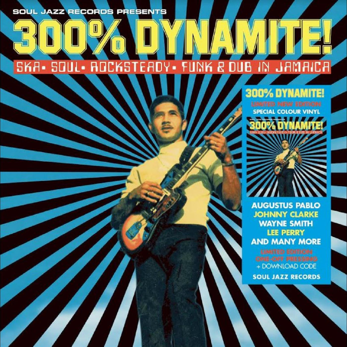 Soul Jazz Records Presents - 300% DYNAMITE! Ska, Soul, Rocksteady, Funk and Dub in Jamaica [Blue RSD 04/20/2024] [Vinyl]