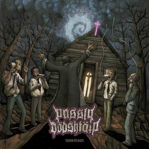 the album cover for Passiv Dodshjalp - Tecken Pa Idioti