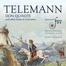 the album cover for Apollos Fire / Sorrell - Don Quixote And Other Suites & Concertos