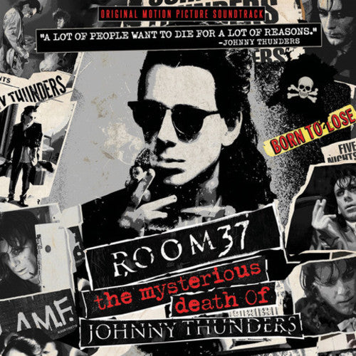 the album cover for London May - Room 37: The Mysterious Death Of Johnny Thunders (Original Soundtrack)