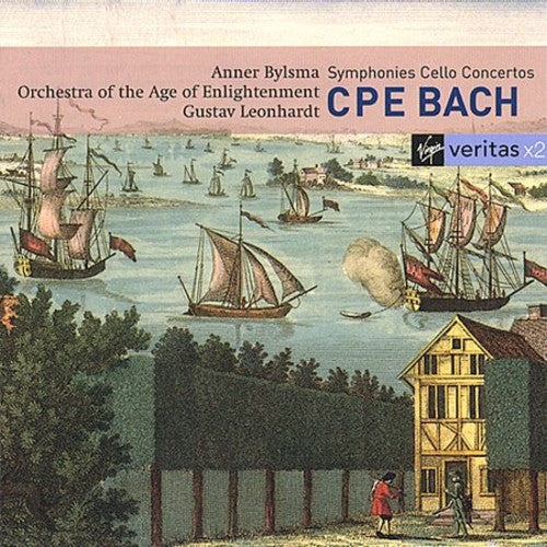 the album cover for GUSTAV LEONHARDT - Symphonies / Cello Ctos / Cello