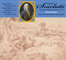 the album cover for D Scarlatti / Grante,Carlo - Complete Keyboard Sonatas: Domenico Scarlatti 4