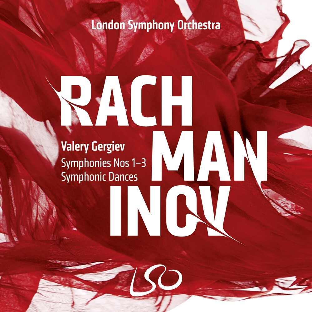 the album cover for Valery Gergiev - Rachmaninov: Symphonies Nos.1-3 Symphonic Dances