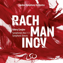 the album cover for Valery Gergiev - Rachmaninov: Symphonies Nos.1-3 Symphonic Dances