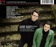 the album cover for Schumann / Wolf / Martin / Schuen / Heide - Schumann: Wolf & Martin: Lieder