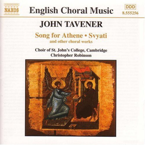 the album cover for English Choral Music - Song for Athene / Svyati