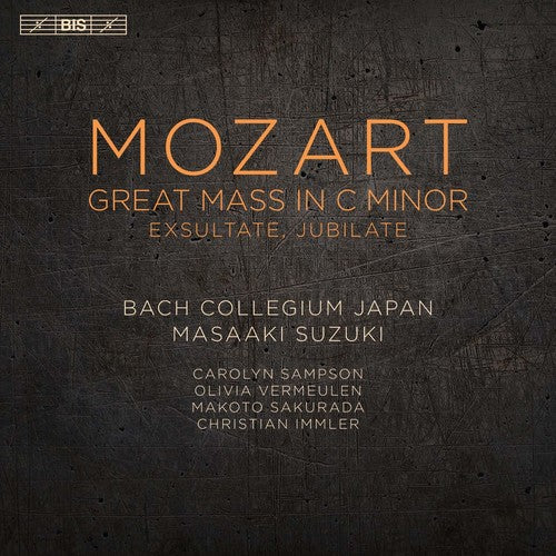 the album cover for Mozart / Bach Collegium Japan / Suzuki - Mozart: Great Mass in C Minor